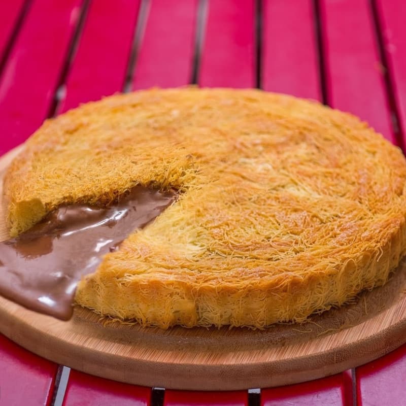 كنافة قشطة نوتيلا