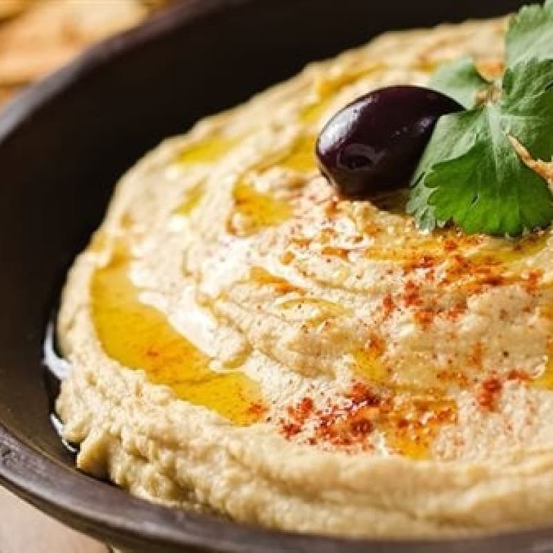 حمص مع المتبل