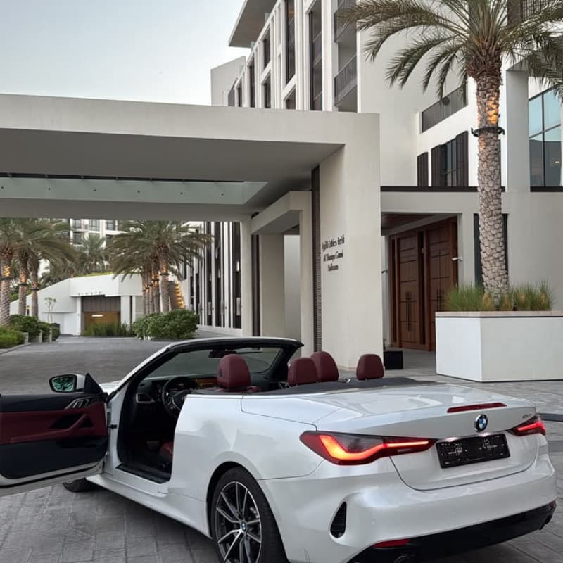 سيارة BMW كشف بيضاء2024